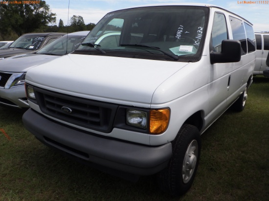 10-11132 (Cars-Van 3D)  Seller: Florida State F.S.D.B. 2007 FORD E150