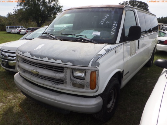 10-11138 (Trucks-Van Cargo)  Seller: Florida State D.J.J. 2000 CHEV EXPRESS
