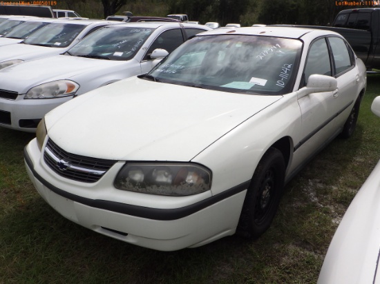10-11142 (Cars-Sedan 4D)  Seller: Florida State D.J.J. 2001 CHEV IMPALA