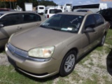 10-06260 (Cars-Sedan 4D)  Seller: Florida State D.F.S. 2005 CHEV MALIBU