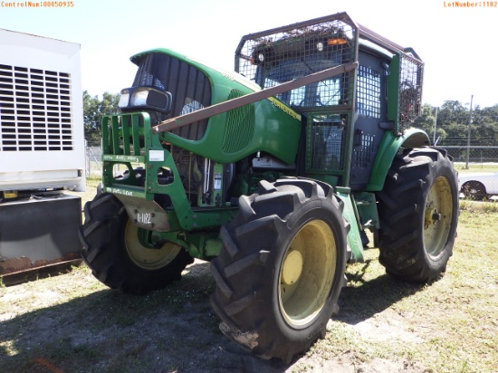 11-01182 (Equip.-Tractor)  Seller: Gov-Hillsborough County B.O.C.C. JOHN DEERE 6