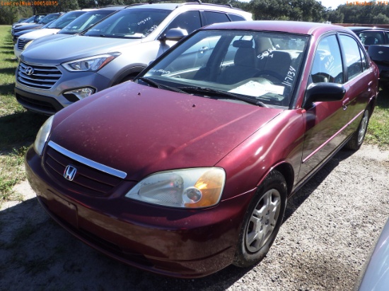 11-07134 (Cars-Sedan 4D)  Seller:Private/Dealer 2002 HOND CIVIC