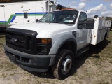 2-08242 (Trucks-Utility 2D)  Seller: Gov-City Of Dunedin 2008 FORD F550XL