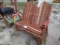 3-02220 (Equip.-Misc.)  Seller:Private/Dealer RED CEDAR TWO SEAT GLIDER ROCKING