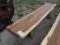 3-02236 (Equip.-Misc.)  Seller:Private/Dealer 8 FOOT TEAK WOOD LIVE EDGE BENCH