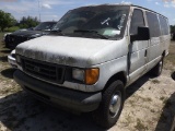 4-10113 (Trucks-Van Cargo)  Seller: Florida State D.J.J. 2006 FORD E350