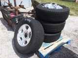 5-04174 (Equip.-Automotive)  Seller:Private/Dealer (4) LT275-70R18 TIRES ON 8 LU