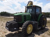 6-01162 (Equip.-Tractor)  Seller: Gov-Manatee County JOHN DEERE 7130 TRACTOR WIT