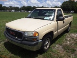 6-10212 (Trucks-Pickup 2D)  Seller: Gov-Pinellas County BOCC 2000 GMC 1500