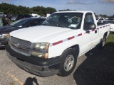 10-05132 (Trucks-Pickup 2D)  Seller: Florida State D.O.T. 2004 CHEV SILVERADO