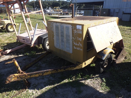 12-01122 (Equip.-Power unit)  Seller: Florida State D.O.T. SINGLE AXLE TAG ALONG