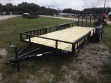 12-03112 (Trailers-Utility flatbed)  Seller:Private/Dealer 2021 HOMEMADE 7 BY 20