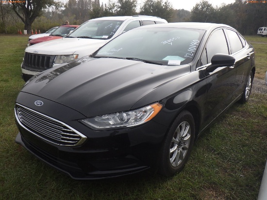 12-10140 (Cars-Sedan 4D)  Seller: Gov-Hillsborough County Sheriffs 2017 FORD FUS