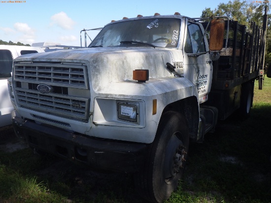 10-08212 (Trucks-Flatbed)  Seller: Florida State L.E.T.F. 1990 FORD F700