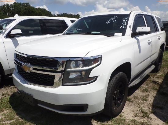 7-06256 (Cars-SUV 4D)  Seller: Gov-Sarasota County Sheriffs Dept 2015 CHEV TAHOE