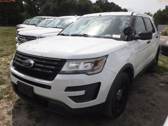 7-06153 (Cars-SUV 4D)  Seller: Gov-Hillsborough County Sheriffs 2018 FORD EXPLOR