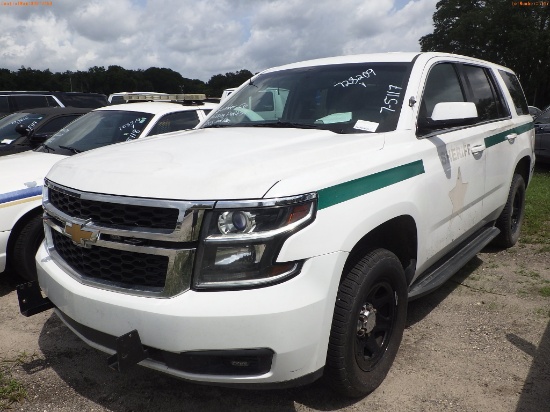 7-05117 (Cars-SUV 4D)  Seller: Gov-Sumter County Sheriffs Office 2015 CHEV TAHOE