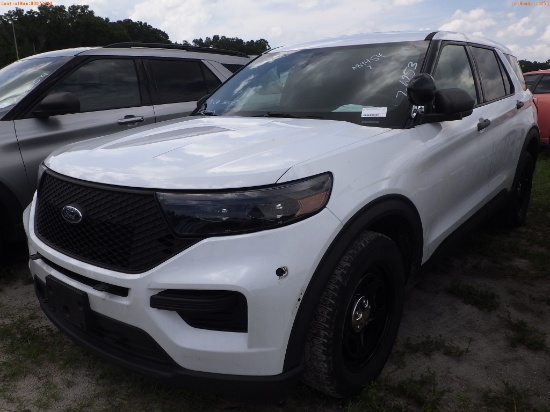 7-06253 (Cars-SUV 4D)  Seller: Gov-Hillsborough County Sheriffs 2020 FORD EXPLOR