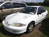 7-10212 (Cars-Sedan 4D)  Seller: Florida State D.O.T. 2002 CHEV CAVALIER