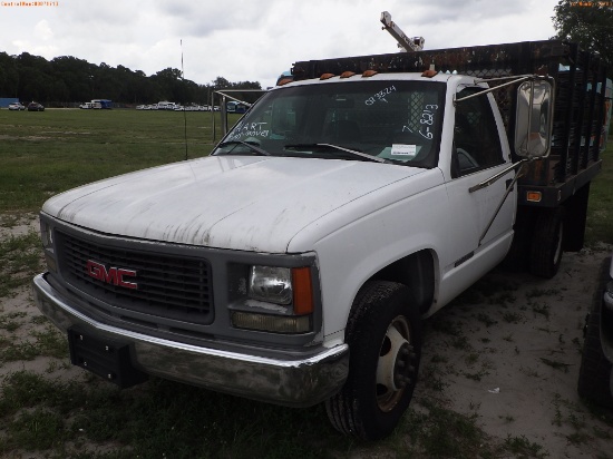 7-08213 (Trucks-Flatbed)  Seller: Gov-Hillsborough Area Regional 1998 GMC 3500