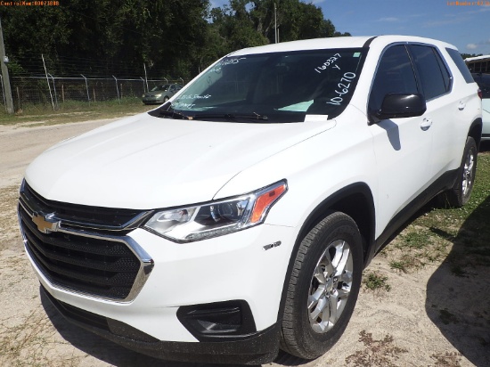 10-06270 (Cars-SUV 4D)  Seller: Gov-Hillsborough County Sheriffs 2020 CHEV TRAVE