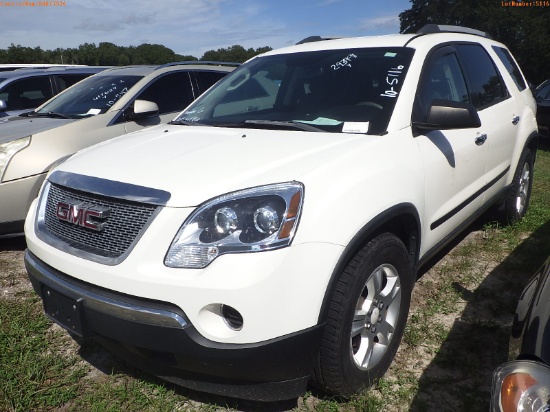10-05116 (Cars-SUV 4D)  Seller: Gov-Manatee County 2011 GMC ACADIA