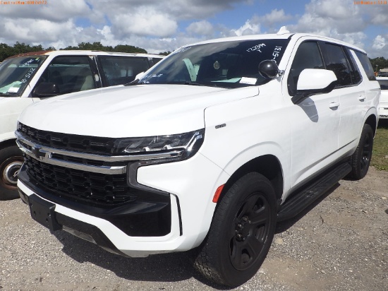 10-05131 (Cars-SUV 4D)  Seller: Gov-Hillsborough County Sheriffs 2022 CHEV TAHOE
