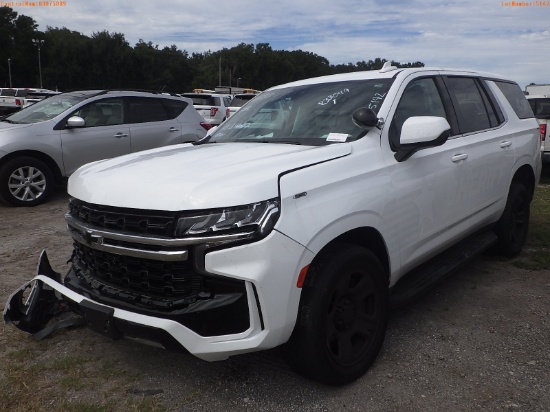 10-05142 (Cars-SUV 4D)  Seller: Gov-Hillsborough County Sheriffs 2022 CHEV TAHOE