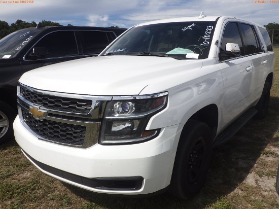 10-10223 (Cars-SUV 4D)  Seller: Gov-Sarasota County Sheriffs Dept 2016 CHEV TAHO