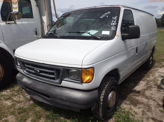 10-08216 (Trucks-Van Cargo)  Seller: Gov-Orange County Sheriffs Office 2003 FORD
