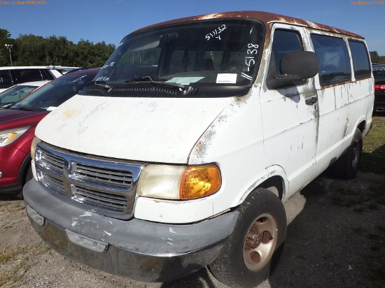 11-05138 (Cars-Van 3D)  Seller: Florida State A.P.D. 2001 DODG 1500