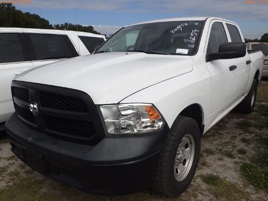 11-06259 (Trucks-Pickup 4D)  Seller: Gov-Hillsborough County Sheriffs 2018 RAM 1
