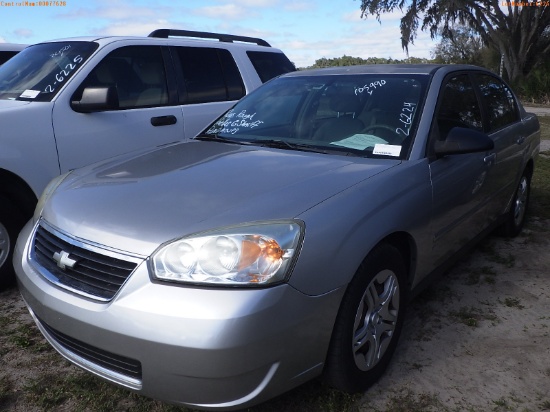 2-06224 (Cars-Sedan 4D)  Seller: Gov-Pinellas County Sheriffs Ofc 2008 CHEV MALI
