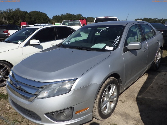 2-06240 (Cars-Sedan 4D)  Seller: Florida State D.F.S. 2012 FORD FUSION