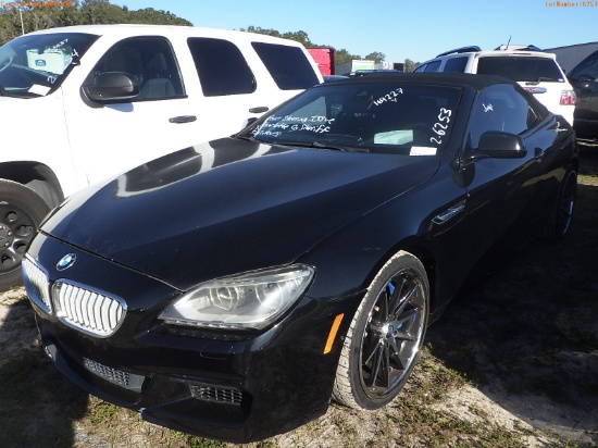 2-06253 (Cars-Convertible)  Seller: Gov-Charlotte County Sheriffs 2014 BMW 650I