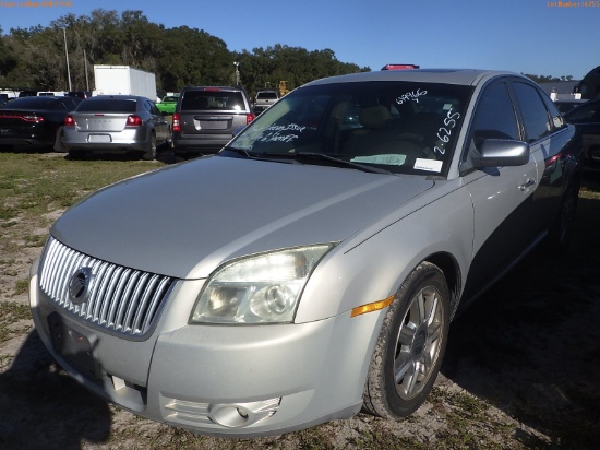 2-06255 (Cars-Sedan 4D)  Seller: Gov-Charlotte County Sheriffs 2009 MERC SABLE
