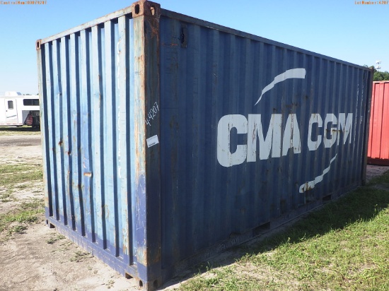4-04207 (Equip.-Container)  Seller:Private/Dealer CMA-CMG 20 FOOT METAL SHIPPING