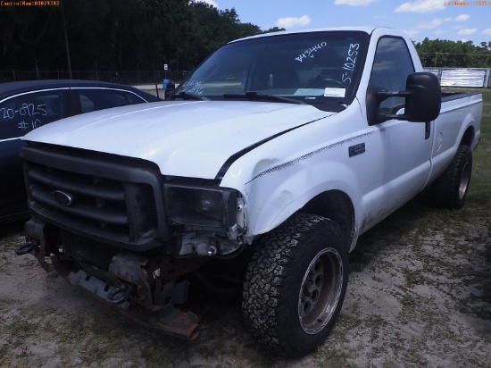 5-10253 (Trucks-Pickup 2D)  Seller: Gov-Port Richey Police Department 2003 FORD