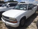 5-06253 (Trucks-Pickup 2D)  Seller: Florida State D.O.T. 1999 CHEV S10
