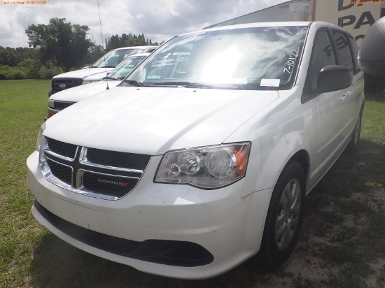 7-10122 (Cars-Van 4D)  Seller: Florida State D.O.H. 2016 DODG GRCARAVAN