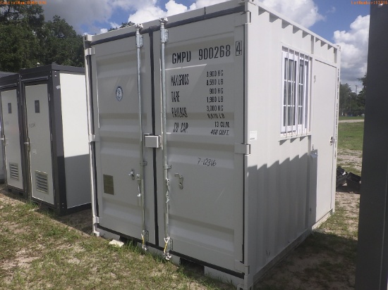 7-12316 (Equip.-Container)  Seller:Private/Dealer 9 FOOT METAL SHIPPING CONTAINE