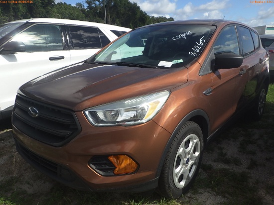 8-06265 (Cars-SUV 4D)  Seller: Gov-City Of St. Petersburg 2017 FORD ESCAPE