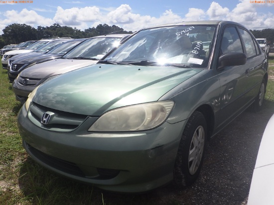 8-07119 (Cars-Sedan 4D)  Seller:Private/Dealer 2004 HOND CIVIC