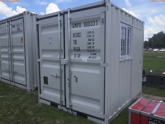 8-12238 (Equip.-Container)  Seller:Private/Dealer 9 FOOT METAL SHIPPING CONTAINE