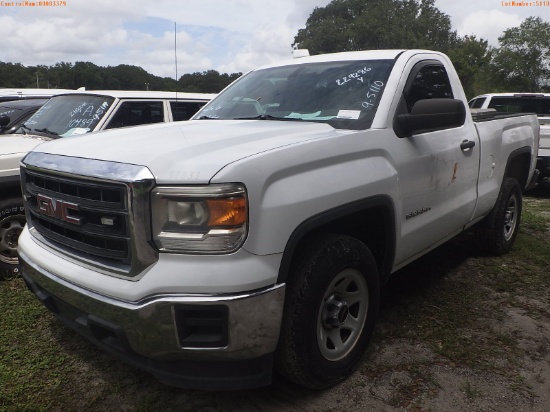 9-05110 (Trucks-Pickup 2D)  Seller: Gov-Manatee County 2014 GMC SIERRA