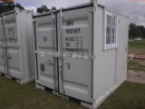 9-12218 (Equip.-Container)  Seller:Private/Dealer 8 FOOT METAL SHIPPING CONTAINE