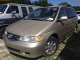 10-05209 (Cars-Van 4D)  Seller: Gov-Port Richey Police Department 2002 HOND ODYS