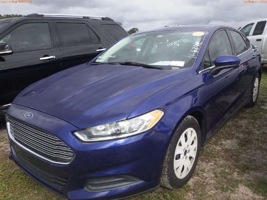 11-06242 (Cars-Sedan 4D)  Seller: Gov-Hernando County Sheriffs 2014 FORD FUSION