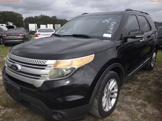 11-06243 (Cars-SUV 4D)  Seller: Gov-Hernando County Sheriffs 2014 FORD EXPLORER