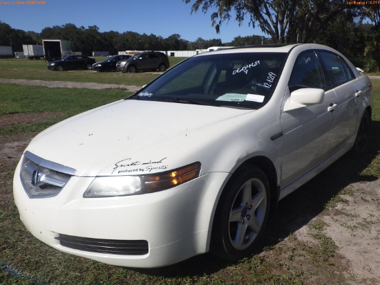 12-06219 (Cars-Sedan 4D)  Seller: Florida State F.H.P. 2006 ACUR TL